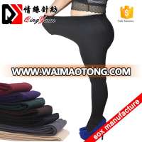 winter thick polyester thermal legging cosy brush tights fleece lined footed leggings big Size