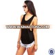 guangzhou factory custom plain low armhole tank top